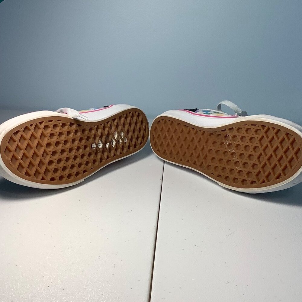 Vans Kids Sz 1 Off the Wall Checkerboard Multicolor Sneakers 721356 Skater Shoe - Picture 7 of 9